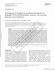 Research paper thumbnail of Investigation of the physical–mechanical properties of Eudragit ® RS PO/RL PO and their mixtures with common pharmaceutical excipients