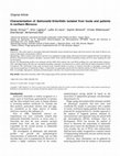 Research paper thumbnail of Characterization of Salmonella Enteritidis isolated from foods and patients in northern Morocco