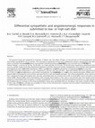 Research paper thumbnail of Differential sympathetic and angiotensinergic responses in rats submitted to low- or high-salt diet