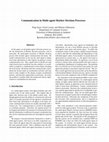 Research paper thumbnail of Communication in multi-agent markov decision processes