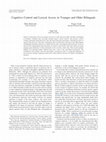 Research paper thumbnail of Cognitive Control and Lexical Access in Younger and Older Bilinguals