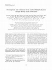 Research paper thumbnail of Development and validation of the Unified Multiple System Atrophy Rating Scale (UMSARS)