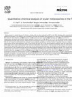 Research paper thumbnail of Quantitative chemical analysis of ocular melanosomes in the TEM