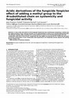 Research paper thumbnail of Acidic derivatives of the fungicide fenpiclonil: effect of adding a methyl group to theN-substituted chain on systemicity and fungicidal activity