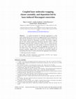 Research paper thumbnail of Coupled laser molecular trapping, cluster assembly, and deposition fed by laser-induced Marangoni convection