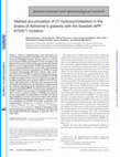 Research paper thumbnail of Marked accumulation of 27-hydroxycholesterol in the brains of Alzheimer's patients with the Swedish APP 670/671 mutation