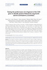 Research paper thumbnail of Testing the performance of a fragment of the COI gene to identify western Palaearctic stag beetle species (Coleoptera, Lucanidae)