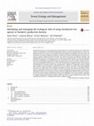 Research paper thumbnail of Identifying and managing the ecological risks of using introduced tree species in Sweden’s production forestry