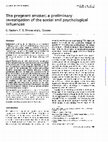 Research paper thumbnail of The pregnant smoker: a preliminary investigation of the social and psychological influences