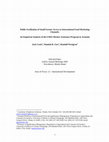 Research paper thumbnail of Public facilitation of small farmer access to international food marketing channels: an empirical analysis of the USDA market assistance program in Armenia