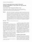 Research paper thumbnail of Control of woolly aphid, Eriosoma lanigerum (Hausmann) (Hemiptera: Pemphigidae) on mature apple trees using insecticide soil-root drenches