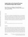 Research paper thumbnail of Lapita sites in the Central Province of mainland Papua New Guinea