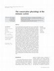 Research paper thumbnail of The conservative physiology of the immune system