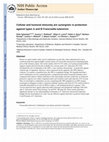 Research paper thumbnail of Cellular and humoral immunity are synergistic in protection against types A and B Francisella tularensis