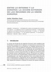 Research paper thumbnail of Entre lo interno y lo europeo: la acción exterior de las regiones en la UE