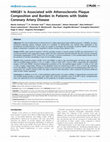 Research paper thumbnail of HMGB1 Is Associated with Atherosclerotic Plaque Composition and Burden in Patients with Stable Coronary Artery Disease