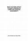 Research paper thumbnail of What Factors Affect Student Opinions of Computer-Assisted Assessment?