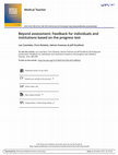 Research paper thumbnail of Beyond assessment: Feedback for individuals and institutions based on the progress test