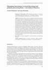 Research paper thumbnail of Managing innovations in wood harvesting and primary processing firmscase study of Suceava