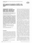 Research paper thumbnail of p38γ regulates the localisation of SAP97 in the cytoskeleton by modulating its interaction with GKAP