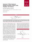 Research paper thumbnail of Samarium Triflate-Catalyzed Halogen-Promoted Friedel−Crafts Alkylation with Alkenes