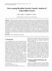 Research paper thumbnail of Stress among Brazilian Security Guards: Analysis of Vulnerability Factors