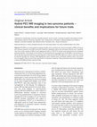 Research paper thumbnail of Hybrid PET/MR imaging in two sarcoma patients - clinical benefits and implications for future trials