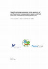 Research paper thumbnail of Significant improvements in the analysis of perfluorinated compounds in water and fish: Results from an interlaboratory method evaluation study