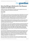 Research paper thumbnail of How the BFI gave Hitchcock's The Pleasure Garden its rhythm back