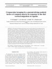 Research paper thumbnail of Crepuscular foraging by a pursuit-diving seabird: tactics of common murres in response to the diel vertical migration of capelin