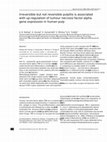 Research paper thumbnail of Irreversible but not reversible pulpitis is associated with up-regulation of tumour necrosis factor-alpha gene expression in human pulp