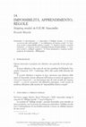 Research paper thumbnail of Impossibilità, apprendimento, regole. Stopping Modals in G.E.M. Anscombe