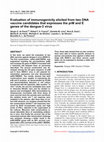 Research paper thumbnail of Evaluation of immunogenicity elicited from two DNA vaccine candidates that expresses the prM and E genes of the dengue-3 virus