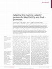 Research paper thumbnail of Adapting the machine: adaptor proteins for Hsp100/Clp and AAA+ proteases