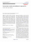 Research paper thumbnail of Structural phase transition and metallization in compressed SrC2