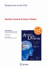 Research paper thumbnail of Dyslexia laws in the USA