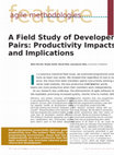 Research paper thumbnail of A Field Study of Developer Pairs: Productivity Impacts and Implications