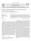 Research paper thumbnail of Estimation of steel guitar strings corrosion by artificial neural network