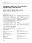 Research paper thumbnail of Predicting Anxiety Diagnoses and Severity with the CBCL-A: Improvement Relative to Other CBCL Scales?