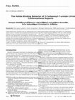 Research paper thumbnail of The Halide Binding Behavior of 2-Carbamoyl-7-ureido-1H-indoles: Conformational Aspects