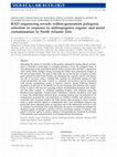 Research paper thumbnail of RAD-sequencing reveals within-generation polygenic selection in response to anthropogenic organic and metal contamination in North Atlantic Eels