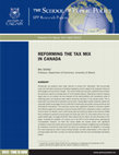 Research paper thumbnail of Reforming the Tax MIX in Canada