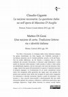 Research paper thumbnail of Su Claudio Gigante, La nazione necessaria; Matteo Di Gesù, Una nazione di carta, in "Between", vol. 5, n. 10 (Novembre/ November 2015)