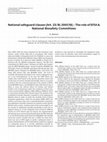 Research paper thumbnail of National safeguard clauses (Art. 23/ RL 2001/18) – The role of EFSA & National Biosafety Committees