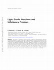 Research paper thumbnail of Light sterile neutrinos and inflationary freedom