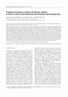 Research paper thumbnail of Cognitive processing in literate and illiterate subjects: A review of some recent behavioral and functional neuroimaging data