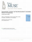 Research paper thumbnail of Review in English of my book Grenzverwischer: "Jud Süss" und "Das Dritte Geschlecht": Verschränkte Diskurse von Ausgrenzung