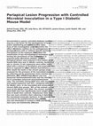 Research paper thumbnail of Periapical lesion progression with controlled microbial inoculation in a type I diabetic mouse model