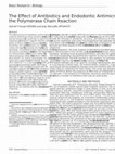 Research paper thumbnail of The effect of antibiotics and endodontic antimicrobials on the polymerase chain reaction