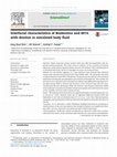 Research paper thumbnail of Interfacial characteristics of Biodentine and MTA with dentine in simulated body fluid